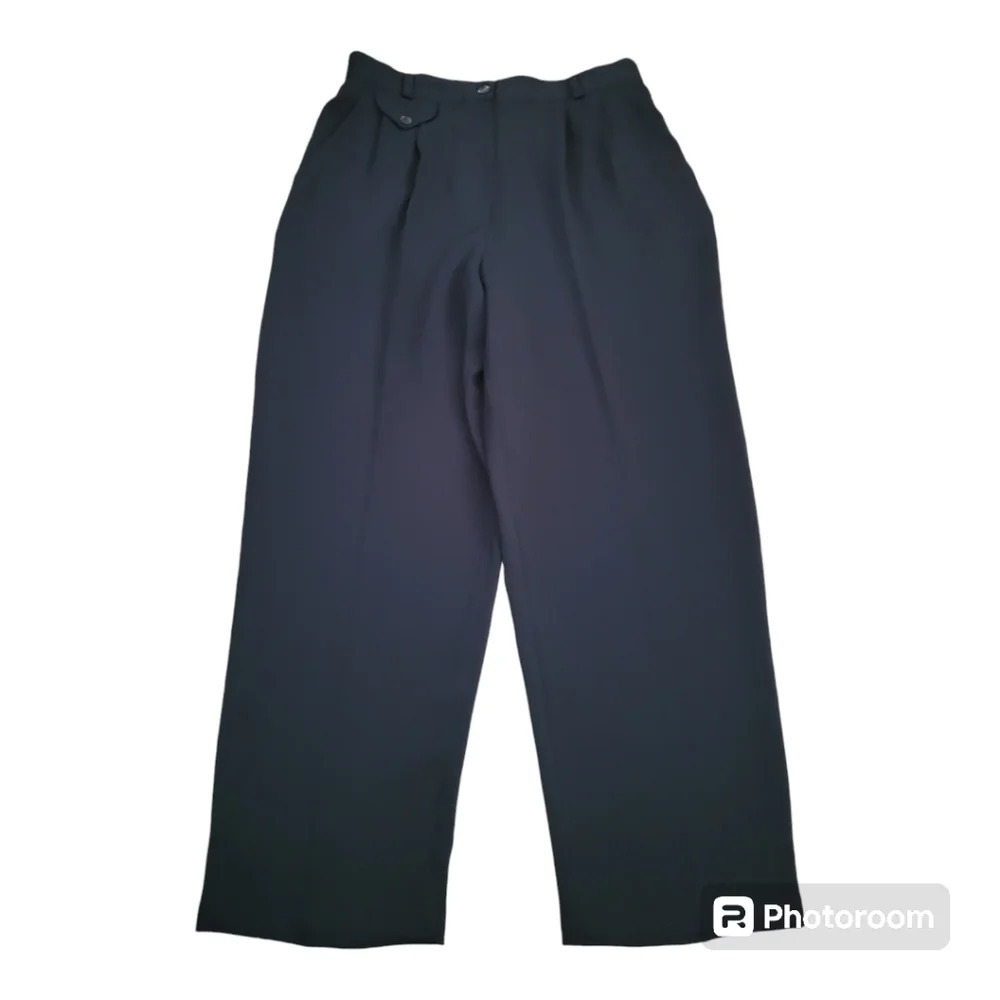 💕lauren Alexandra trousers Straight Leg Womens Size 14 Black‎